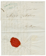 ALEKSINAC SERBIA : 1856 Disinfected Wax Seal ALEKSINAC On Entire Letter From NISH (SERBIA) To PEST. Vvf. - Oostenrijkse Levant