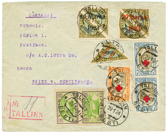 ESTONIA : 1924 Rare REGISTERED Envelope From TALLIN To SWITZERLAND. LOBBERING Certificate (2014). Vvf. - Estonie