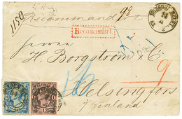 SAXONY To FINLAND : 1863 10 Gr + 1g Canc. DRESDEN + RECOMMANDIRT On REGISTERED Cover To HELSINGFORS (FINLAND). Vvf. - Autres & Non Classés