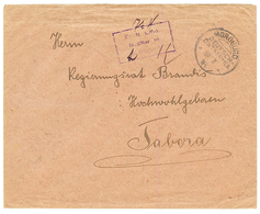 DOA : 1916 Boxed Cachet MOROGORO + Manus. Tax On Envelope To TABORA. Vf. - Other & Unclassified