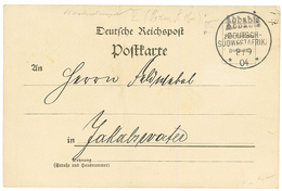 DSWA : 1904 ABBABIS On Card To GERMANY. ARGE = 300. Superb. - Autres & Non Classés