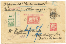1909 SAMOA 3pf Canc. SAN FRANCISCO CAL Cds + TOGO 5pf + 10pf(fault) + 1 MARK Refused + PAQUEBOT + NOT IN REGISTERED MAIL - Autres & Non Classés