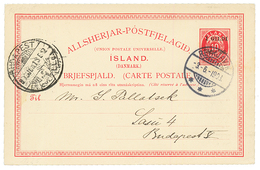 ICELAND : 1903 P./Stat I GILDI On 10a Canc. REYKJAVIK To BUDAPEST. Vvf. - Other & Unclassified
