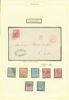 FRENCH MARITIME Cachets On Stamps From ITALY : Superb Collection Of 11 Stamps From SARDINIA Or ITALY + 2 Covers. Very Ni - Non Classés