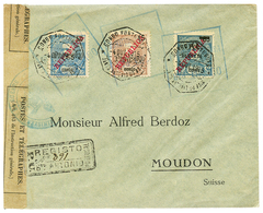 PORT. CONGO : 1915 Rare REGISTERED Envelope Sto ANTONIO + CENSOR To SWITZERLAND. Vvf. - Other & Unclassified