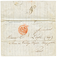 1838 P.P Red + Red Cachet PARIS DISTon De 7e On Entire Letter Datelined MOSCOU To PARIS. Vvf. - Other & Unclassified