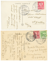 ANDORRA : 1930/31 Lot 2 Cards To SPAIN Or SWITZERLAND. Vvf. - Other & Unclassified