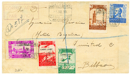 CABO JUBY : 1939 REGISTERED AIRMAIL Cover CABO JUBY MARRUECOS To SPAIN. Vf. - Autres & Non Classés