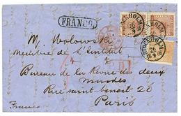 1866 3 Ore + Pair 30 Ore On Entire Letter From STOCKHOLM To FRANCE. KAISER Certificate (1983). Vvf. - Other & Unclassified