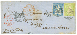 1859 STRUBEL 10r + 40r Canc. LAUSANNE On Envelope To GREAT BRITAIN. BERRA GAUTSCHI Certificate. Vf. - Other & Unclassified