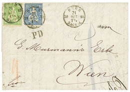 1867 10c + 40c Canc. BERN On Entire Letter To WIEN (AUSTRIA). Vvf. - Other & Unclassified