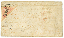 CAPE OF GOOD HOPE -SOLDIER LETTER : 1861 1 PENNY Rose Canc. On MILITARY Envelope From KING WILLIAMS TOWN To ENGLAND. Som - Cape Of Good Hope (1853-1904)