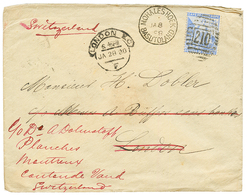 1888 CAPE OF GOOD HOPE 2 1/2d Canc. 210 + MOHALESHOEK BASUTOLAND On Cover To ENGLAND. Vvf. - Cape Of Good Hope (1853-1904)