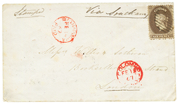 1867 6d + RATNAPOORA PAID On Envelope To LONDON. Vvf. - Sri Lanka (Ceylon) (1948-...)