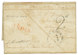 INDIA : 1844 "2" Tax Marking On SOLDIER'S Letter Datelined "FORT Of ARNEE" To GREAT BRITAIN. Vf. - Autres & Non Classés