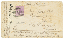 INDIA : 1886 9p Canc. On SOLDIER'S Envelope From SAUGOR Sent VIA ITALY To ENGLAND. Vf. - Autres & Non Classés