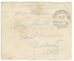 BOER WAR : 1900 Cachet ARMY POST OFFICE NATAL FIELD FORCE + " STAMPS UNOBTAINABLE" On Envelope To NATAL. Scarce. Vvf. - Non Classés