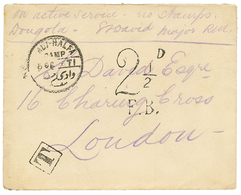 DONGOLA EXPEDITION : 1896 WADI-HALFA CAMP + "ON ACTIVE SERVICE - NO STAMPS - DONGOLA" To LONDON. Vvf. - Other & Unclassified