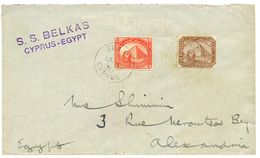1930 EGYPT 1m + 4m Canc. SEA P.O CYPRUS + S.S BELKAS / CYPRUS EGYPT On Envelope To ALEXANDRIA. Vvf. - Other & Unclassified
