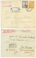 IRAK - 2 Covers : REGISTERED Cover SULAIMANI To CANARIS ISLANDS (AFRICA) And OVERLAND Cover To SWITZERLAND. Vf. - Iraq