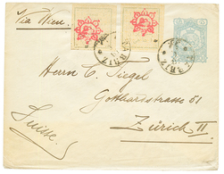 PERSIA : 1902 P./Stationery + 1c (x2) Canc. TABRIZ To To SWITZERLAND. Vvf. - Iran