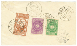 1933 YEMEN 1b + 3b + 10b Canc. SANAA On REGISTERED Envelope Via HODEIDA & ADEN To SWITZERLAND. Vvf. - Yemen