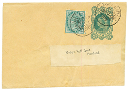 1895 INDIA P./Stat 1/2a + 1/2a Canc. ZANZIBAR To SADANI (German Cds On Reverse). Vvf. - Other & Unclassified