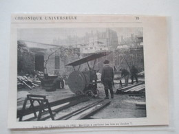 PARIS - Travaux Exposition Universelle De 1900 - Machine à Perforer Les Fers -  Coupure De Presse De 1898 - Autres Appareils