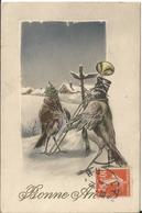 ILLUSTRATEUR   NOEL BONNE ANNEE WEIHNACHTEN CHRISTMAS  OISEAUX MUSICIEN 1955 - Unclassified