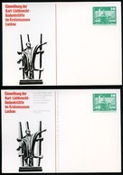 DDR PP16 B2/011 Privat-Postkarte FARBAUSFALL Karl Liebknecht Luckau 1978 - Postales Privados - Nuevos