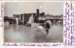 CPA ROMA L'Isola Tiberina Di Sam Bartolomeo ITALY (803161) - Fiume Tevere