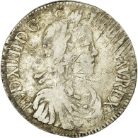 Monnaie, France, Louis XIV, Écu à La Mèche Longue, Ecu, 1652, Rennes, TB - 1643-1715 Louis XIV The Great