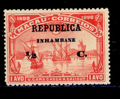 ! ! Inhambane - 1913 Vasco Gama On Macau 1/2 C - Af. 56 - MH - Inhambane