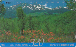 TC JAPON / NTT 290-180 A ** ONE PUNCH ** - Montagne 320 U / Alpes Japonaises TBE - Mountain JAPAN Phonecard - Mountains