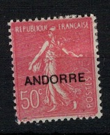 ANDORRE    N°  YVERT  15   NEUF AVEC  CHARNIERES      (  CH  02/49 ) - Unused Stamps