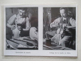 MIRECOURT (LUTHERIE Violon)   - Luthier Et  Collage De Touche  - Coupure De Presse De 1936 - Musical Instruments
