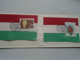 ZA269.3  MABEOSZ   Stamps Cancelled With Special Postmark  On Hungarian Flag Material Ca 1962 - Other & Unclassified