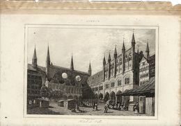 LUBECK HOTEL DE VILLE 1835 INCISIONE DI LEMAITRE - Prints & Engravings