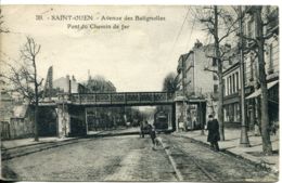 N°3635 T -cpa Saint Ouen -avenue Des Batignoles -pont De Chemin De Fer- - Ouvrages D'Art