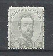 ESPAÑA  EDIFIL  123  (*)  (SIN GOMA)  (FIRMADO  SR. CAJAL, MIEMBRO DE IFSDA) - Ongebruikt