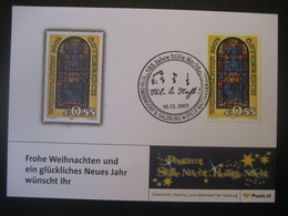 Österreich- Oberndorf 10.12.2003, Postamt Stille Nacht, Heilige Nacht, 185 Jahre Stille Nacht - Covers & Documents