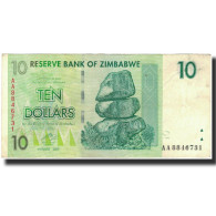 Billet, Zimbabwe, 10 Dollars, 2007, KM:67, TTB - Zimbabwe