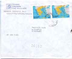 HELLAS AIR MAIL GENERAL HELLENIC BANK  (FEB20840) - Covers & Documents
