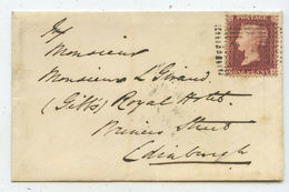 1859 Großbritannien Brief Selkirk Nach Edinburgh - Cartas