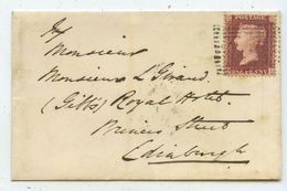 1859 Großbritannien Brief Selkirk Nach Edinburgh - Storia Postale