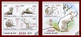 Niger 2019, Year Of The Rat, 4val In BF +BF - Astrologia