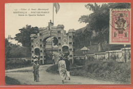 MARTINIQUE CARTE POSTALE AFFRANCHIE DE 1913 DE FORT DE FRANCE POUR TROYES FRANCE - Covers & Documents