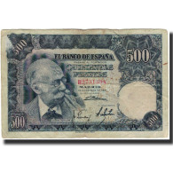 Billet, Espagne, 500 Pesetas, 1951-11-15, KM:142a, B+ - 500 Pesetas