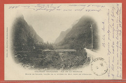 REUNION CARTE POSTALE AFFRANCHIE DE 1900 DE POINTE DES GALETS - Storia Postale