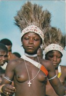 POSTCARD KENYA - NUDE WOMAN - FEMME NUE - TRIBAL DANCE - ON BACK MINERAL STAMP - Kenya